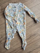 Fred&Flo piżama pajacyk biała kwiaty dziewczęcy łąka 68