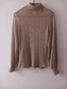 Bluzka beżowa świecąca roz.M Stradivarius wymiary opis