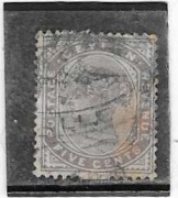 ANGLIA KOLONIE CEYLON FIVE CENTS