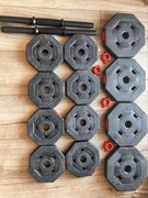 Zestaw Hantli 20kg, 8x 1.25kg i 4x 2.5kg