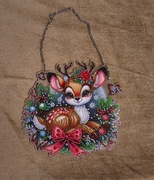 Sarenka ozdoba wisząca Boże Narodzenie haft diamentowy