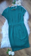 Zielona elegancka sukienka dopasowana H&M rozmiar S 36