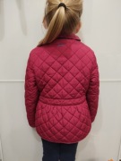 Kurtka zimowa ocieplana dziewczęca różowa rozmiar 110