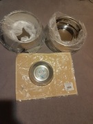 Zestaw miska dla psa 25 cm x2 ,  drapak dla kota, miska 14 , kocyk polarowy