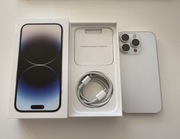 IPhone 14 pro Silver 128 gb stan idealny dowód zakupu pudełko