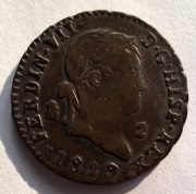 Hiszpania, Ferdynand VII, 2 maravedis 1829