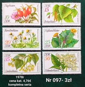 Znaczki flora:097: kwiaty- DDR/NRD 1978r **