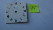 tarcza zegarka Rakieta/cyferblat/NOWA /kwadrat 2,5cm biała