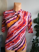 KAREN MILLEN __ bluzka kolorowa print mozaika _idealna__ 32/34
