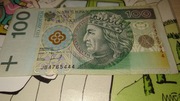 Banknot 100 zł. Kolekcjonerski.