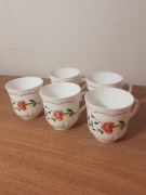 Filiżanki porcelanowe Arcopal France zestaw 5szt