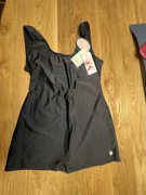 Strój kąpielowy jednoczęściowy czarny ze spodenkami Lycra