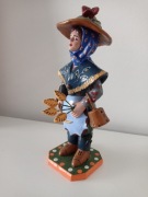 Portugalia, rękodzieło, rzeźba z malowanej gliny, sygnowana ceramika 