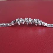 bransoleta białe złoto 18 karatów duże diamenty 