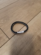 Męska modna bransoletka casual czarna Unisex design