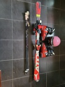 Narty ATOMIC Dziecięce Buty,Kijki,Kask,Gogle,Pokr.