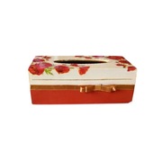 Drewniane pudełko na chusteczki, chustecznik decoupage