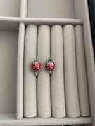 Srebrne kolczyki biedronki 925