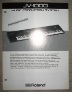 Roland JV-1000 Preliminary Information - broszura informacyjna
