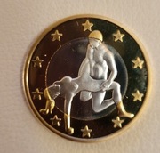 6 SEX EUROS - KAMASUTRA Pozycje - BIMETAL - 32 mm