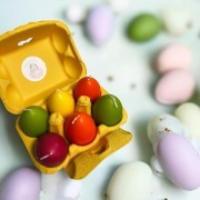 Zestaw wielkanocnych świeczek jajek 6 sztuk 