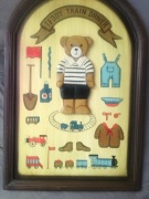 ;;TEDDY  UROCZY OBRAZ EDUKACYJNY 60 X 40 ZDREWNA ..DLA DZIECKA !!