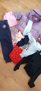 Paka ubrań dla dziewczynki r134 + dużo gratisów