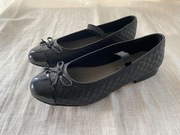 Czarne Baleriny Czółenka Geox rozm. 40 skórzane galowe