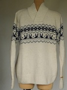 # Świetny wzorzysty 80% wełna - SIXSIXSEVEN - M #