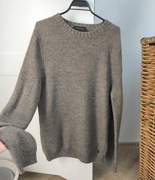 Trussardi męski sweter wełna alpaka beżowy premium