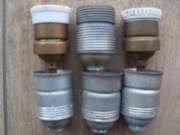 Oprawka oświetleniowa metalowa E-27 w ilości 6 sztuk