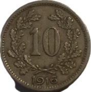 Austro-Węgry 10 halerzy z 1916 roku - OBEJRZYJ MOJĄ OFERTĘ