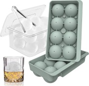 WIBIMEN Duża taca na kostki lodu, 6cm forma do lodu  XXL zestaw