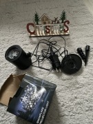 Okazja nowy projektor led płatki śniegu