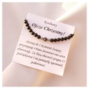 Bransoletka dla Ojca Chrzestnego - podziękowanie I Komunia Święta 