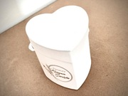 Pudełko Typu Flower Box Białe Serce Komunia