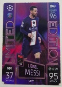 TOPPS MATCH ATTAX CHAMPIONS LEAGUE 2022-2023 LIONEL MESSI LIMITED EDITION