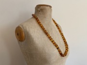 Stary 80 g. Naszyjnik Bursztyn PRL