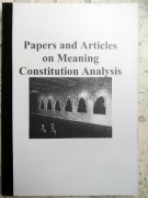 KSIĄŻKA PAPERS and ARTICLES on Meaning Constitution Analysis XERO