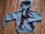 nowa szara ciepła rozpinana bluza z kapturem rozmia M brak metki