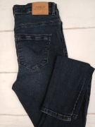 Only jeansy damskie XS S skinny wysoki stan granatowe dopasowane denim 