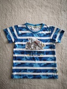 Nowa niebieska bawełniana bluzka moro traktor Salt and Pepper 104 110