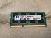 IN3V4GNABKI 4GB DDR3-1600 SODIMM J1301A 79-20-10