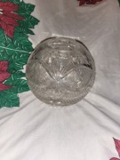 Kryształoy wazon kula z PRL