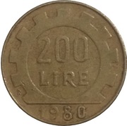 Włochy 200 lire z 1980 roku - OBEJRZYJ MOJĄ OFERTĘ