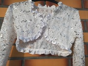 Bolerko białe koronkowe boże ciało, komunia 8-10 