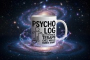 Smieszny prezent dla psychologa kubek dla terapeuty studenta psychologii