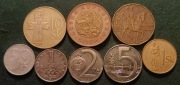 Czechy Słowacja monety 8szt