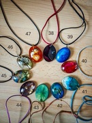 Naszyjnik, wisiorek z żywicy epoksydowej - rękodzieło