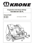 Instrukcja obsługi prasy Krone KR 130 B , KR 160 B PL